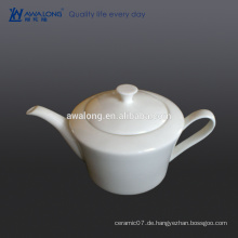 Glaze Bone China Eco-friendly Blank Weiße feine Keramik Teekanne